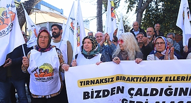 Bergama'dan Ankara'ya hakları için yola çıkan işçiler Akhisar'da