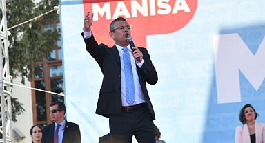 CHP Genel Başkanı Özgür Özel memleketi Manisa'da miting düzenledi