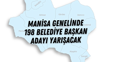 Manisa genelinde 198 Belediye Başkan Adayı yarışacak