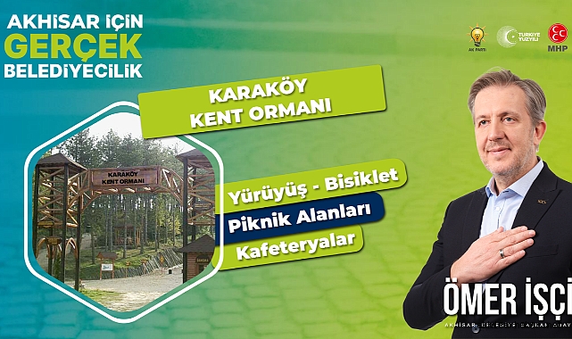 Ömer İşçi Karaköy Kent Ormanı Projesinin detaylarını açıkladı