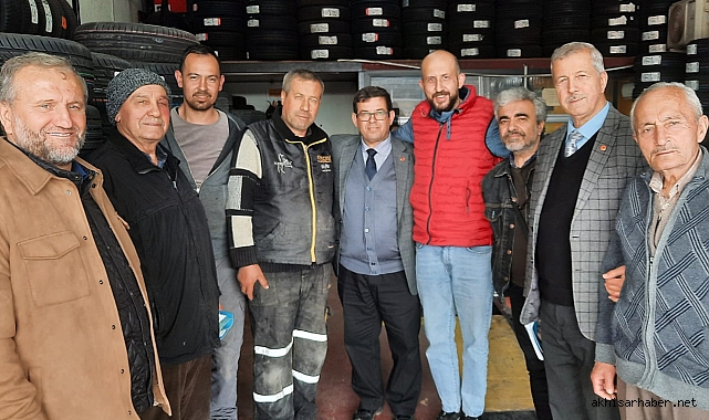 Saadet Partisi Akhisar Belediye Başkan Adayı Hüseyin Çelik Sanayi esnafı ile buluştu