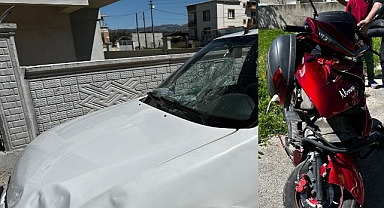 Hacıishak Mahallesinde Trafik Kazası: Motosiklet Sürücüsü Yaralandı