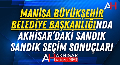 Manisa Büyükşehir Belediye Başkanlığında Akhisar'daki Sandık Sandık Seçim Sonuçları