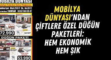 Mobilya Dünyası'ndan Çiftlere Özel Düğün Paketleri: Hem Ekonomik Hem Şık