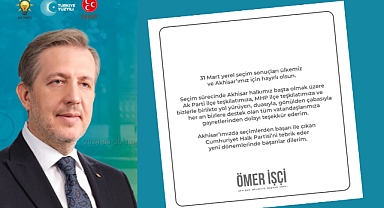Seçim sonuçları ardından Ömer İşçi’den ilk açıklama