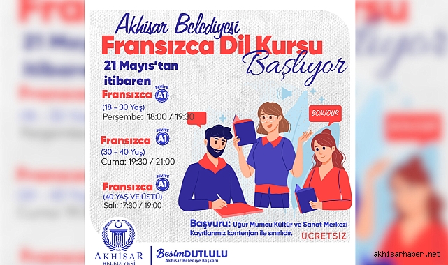 Akhisar Belediyesi'nden Fransızca Dil Kursu Başlıyor