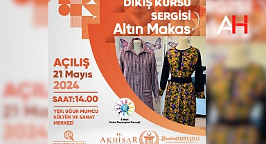 Akhisar'da Dikiş Kursu Sergisi