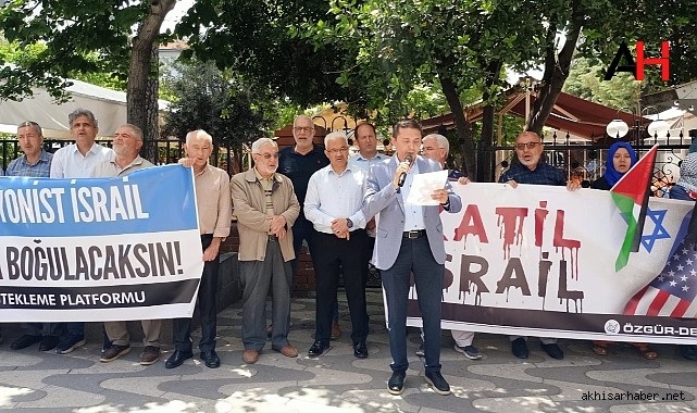 Akhisar Milli İrade Platformu'ndan İsrail'in Gazze Politikalarına Sert Tepki