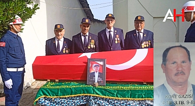 Kore Gazisi Ali İhsan Taşlı Son Yolculuğuna Uğurlandı