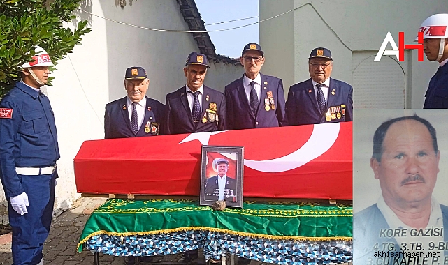 Kore Gazisi Ali İhsan Taşlı Son Yolculuğuna Uğurlandı