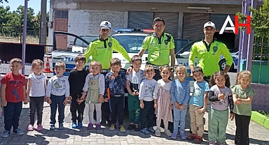 Zehra Muhittin Kavaklı Anaokulu'nda Trafik Eğitimi