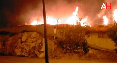 Akhisar'da Otluk Alanda Yangın Paniği