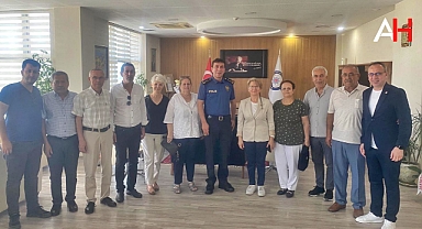 CHP Akhisar İlçe Başkanlığından Yeni Emniyet Müdürüne Tebrik Ziyareti