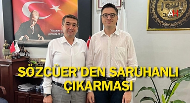 AK Parti Akhisar İlçe Başkanı Sözcüer'den Saruhanlı Belediye Başkanı Cıllı'ya Hayırlı Olsun Ziyareti