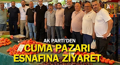 AK Parti Akhisar İlçe Cuma Pazarı Esnafını Ziyaret Etti