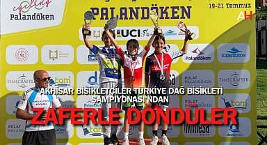 Akhisar Bisikletçiler Türkiye Dağ Bisikleti Şampiyonası'ndan Zaferle Döndüler