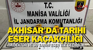 Akhisar'da Tarihi Eser Kaçakçılığı Operasyonu: Dedektör ve 30 Tarihi Eser Ele Geçirildi