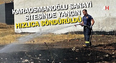 Akhisar Karaosmanoğlu Sanayi Sitesi'ndeki Ot Yangını Hızla Söndürüldü