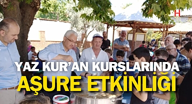 Akhisar Müftülüğü'nden Yaz Kur'an Kursu Öğrencilerine Aşure Hayrı