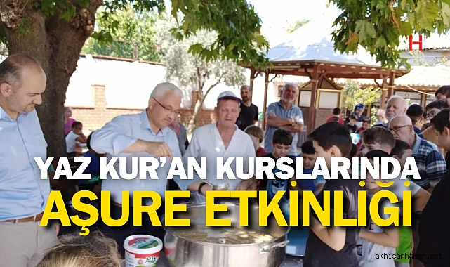 Akhisar Müftülüğü'nden Yaz Kur'an Kursu Öğrencilerine Aşure Hayrı