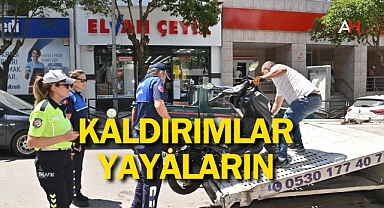 Büyükşehir kaldırım işgalleri için adım attı