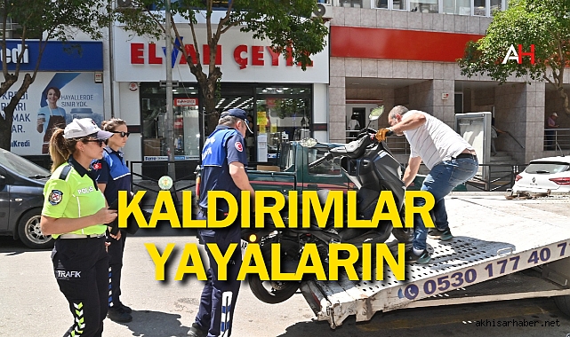 Büyükşehir kaldırım işgalleri için adım attı