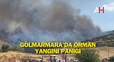 Gölmarmara'da Orman Yangını Paniği
