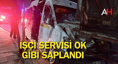 İşçi Servisi Kamyona Arkadan Çarptı: 5 Yaralı
