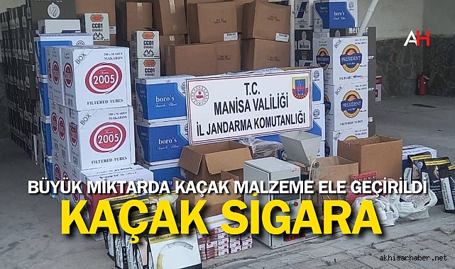 Kırkağaç'ta Kaçak Sigara Operasyonu: Büyük Miktarda Kaçak Malzeme Ele Geçirildi