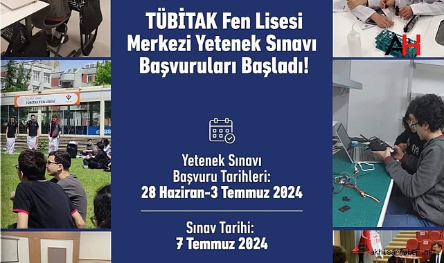 TÜBİTAK Fen Lisesi Yetenek Sınavı Başvuruları Yarın Sona Eriyor