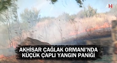 Akhisar Çağlak Ormanı'nda Küçük Çaplı Yangın Paniği