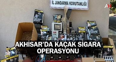 Akhisar'da Kaçak Sigara Operasyonu: Büyük Miktarda Kaçak Tütün ve Malzeme Ele Geçirildi