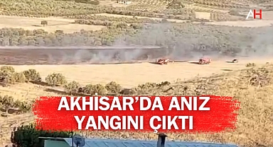 Akhisar Hacıishak Mahallesi'nde Anız Yangını!