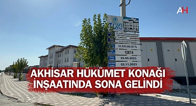Akhisar Hükümet Konağı İnşaatında Sona Gelindi: Çevre Düzenleme ve İç Dizayn Çalışmaları Devam Ediyor