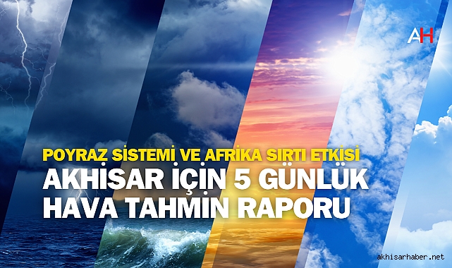 Akhisar İçin 5 Günlük Hava Tahmin Raporu