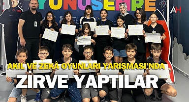 Akhisarlı öğrenciler Akıl ve Zekâ Oyunları Yarışması'nda Zirve Yaptılar