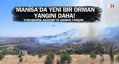 Manisa'da Yeni Bir Orman Yangını Daha! Yunusemre Akgedik'te Orman Yangını