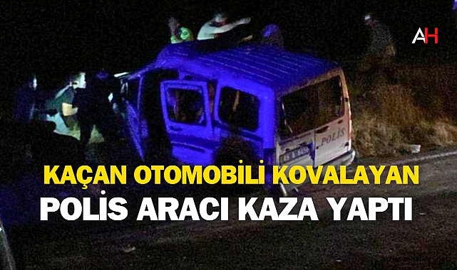 Manisa Gördes'te Polisten Kaçan Sürücü 4 Araca Çarptı, 3 Polis Yaralandı