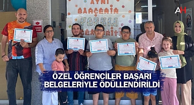 Özel Bizim Çocuklarımız Özel Eğitim ve Rehabilitasyon Merkezi, Özel Öğrencilerini Başarı Belgeleriyle Ödüllendirdi
