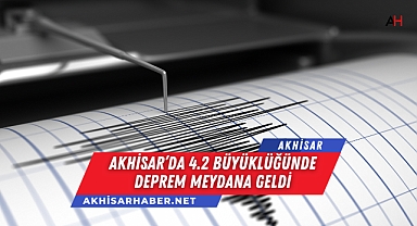 Akhisar'da 4.0 Büyüklüğünde Deprem Meydana Geldi