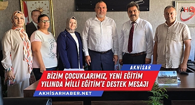 Bizim Çocuklarımız, Yeni Eğitim Yılında Milli Eğitim'e Destek Mesajı