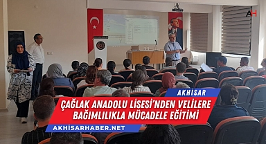 Çağlak Anadolu Lisesi'nden Velilere Bağımlılıkla Mücadele Eğitimi