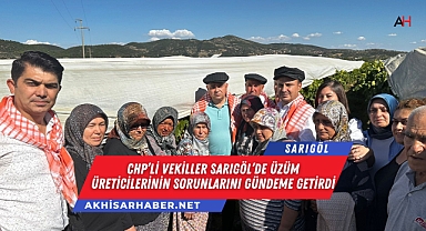 CHP'li Vekiller Sarıgöl'de Üzüm Üreticilerinin Sorunlarını Gündeme Getirdi