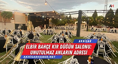 Elbir Bahçe Kır Düğün Salonu: Unutulmaz Anların Adresi