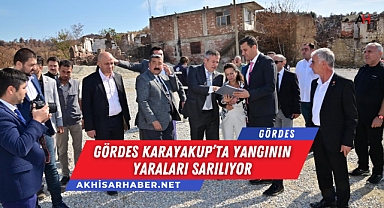 Gördes Karayakup'ta Yangının Yaraları Sarılıyor