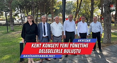 Kent Konseyi Yeni Yönetimi Delegelerle Buluştu