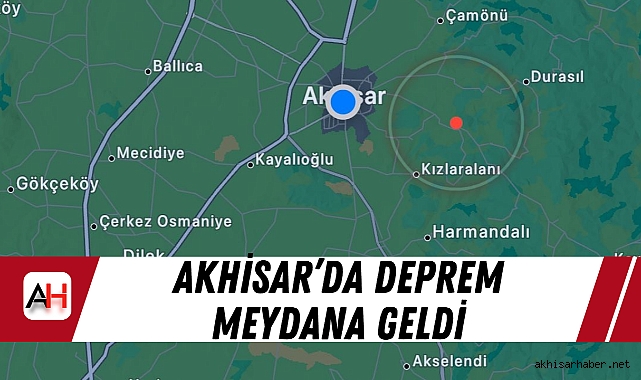 Akhisar’da 2.6 Büyüklüğünde Deprem!