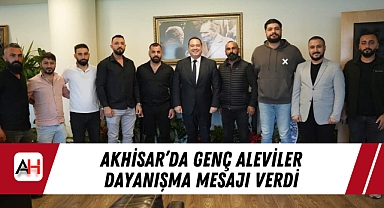 Akhisar'da Genç Aleviler Dayanışma Mesajı Verdi