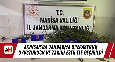 Akhisar'da Jandarma Operasyonu Uyuşturucu ve Tarihi Eser Ele Geçirildi