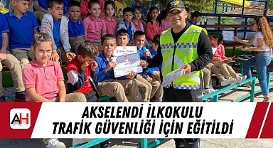 Akselendi İlkokulu Trafik Güvenliği İçin Eğitildi